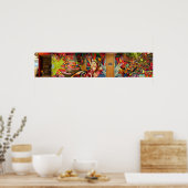 Farbtherapie Mural @ Zazzle Poster (Küche)