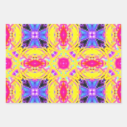 Farbtherapie Wrapping Paper Flat Sheet Set 3 Geschenkpapier Set (Vorderseite 3)