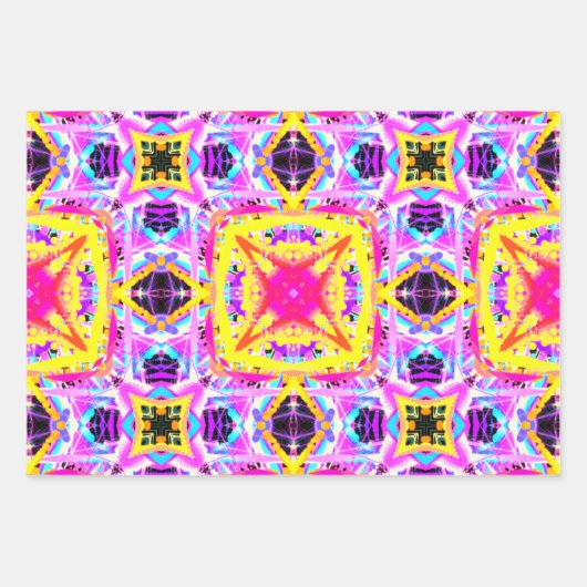 Farbtherapie Wrapping Paper Flat Sheet Set 3 Geschenkpapier Set (Vorderseite 2)