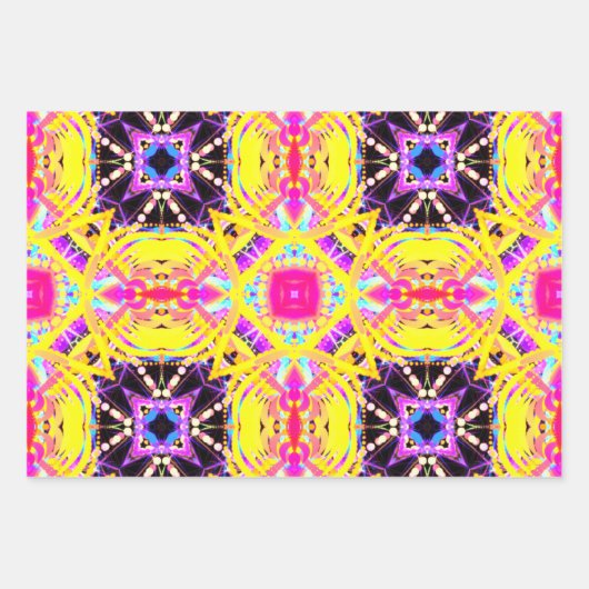 Farbtherapie Wrapping Paper Flat Sheet Set 3 Geschenkpapier Set (Vorderseite)