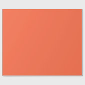 Farbtiefe Peach Orange | Hex# ff663f Geschenkpapier (Flach)