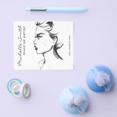 Farbtinte Schwarz-Weiß-Frauenschminke Flyer (Einzeln)