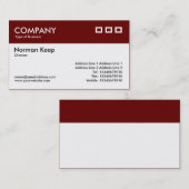 Farbtitel - dunkles Kastanienbraun v2 Visitenkarte (Vorne/Hinten)