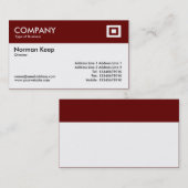 Farbtitel - dunkles Kastanienbraun Visitenkarte (Vorne/Hinten)