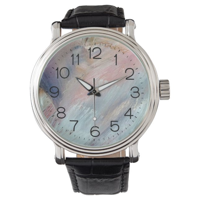 Farbton Abstrakt Armbanduhr (Vorderseite)