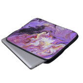 Farbton Acrylfarbe, abstrakt. Laptopschutzhülle (Vorne Knopf)