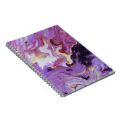 Farbton Acrylfarbe, abstrakt. Notizblock (Rechte Seite)