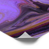Farbton Acrylfarbe, abstrakt. Poster (Ecke)
