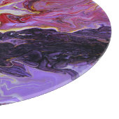 Farbton Acrylfarbe, abstrakt. Schneidebrett (Ecke)