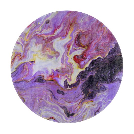 Farbton Acrylfarbe, abstrakt. Schneidebrett (Vorderseite)