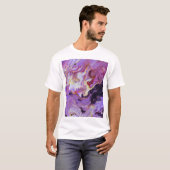 Farbton Acrylfarbe, abstrakt. T-Shirt (Vorne ganz)