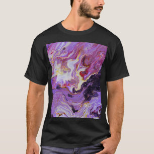 Farbton Acrylfarbe, abstrakt. T-Shirt