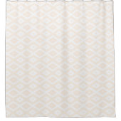 Farbton Beige und Weiß Duschvorhang (Vorderseite)