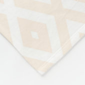 Farbton Beige und Weiß Fleecedecke (Ecke)