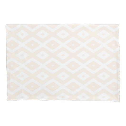 Farbton Beige und Weiß Kissenbezug (Vorderseite)