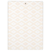 Farbton Beige und Weiß Klemmbrett (Rückseite)