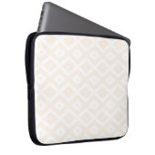 Farbton Beige und Weiß Laptopschutzhülle (Vorne Rechts)