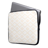 Farbton Beige und Weiß Laptopschutzhülle (Vorderseite Links)