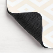 Farbton Beige und Weiß Mousepad (Ecke)
