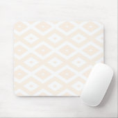 Farbton Beige und Weiß Mousepad (Mit Mouse)