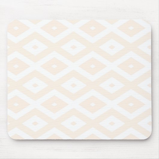 Farbton Beige und Weiß Mousepad (Vorne)