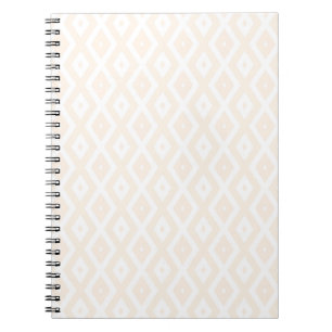Farbton Beige und Weiß Notizblock