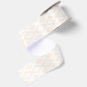 Farbton Beige und Weiß Satinband (Rückseite)