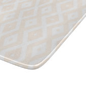 Farbton Beige und Weiß Schneidebrett (Ecke)