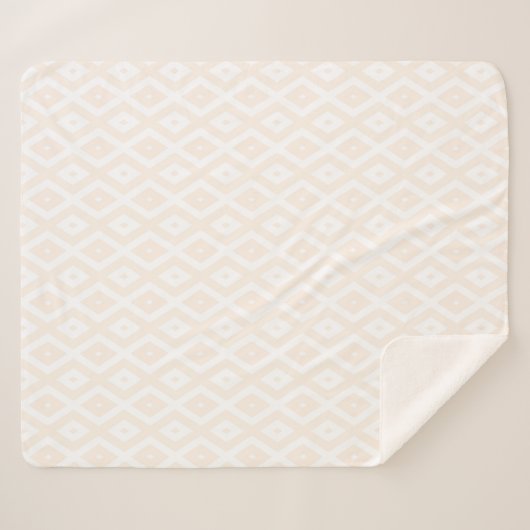 Farbton Beige und Weiß Sherpadecke (Vorderseite (Horizontal))
