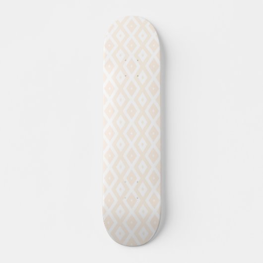 Farbton Beige und Weiß Skateboard (Vorne)
