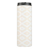 Farbton Beige und Weiß Thermosbecher (Rückseite)