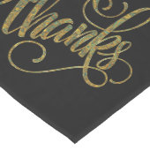 Farbton für Fall dank Wirblen Text Mittelgroßer Tischläufer (Ecke)