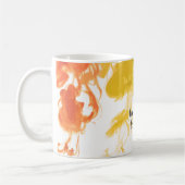 Farbton, lebend und Gelassen - Wirbelfarben Kaffeetasse (Links)