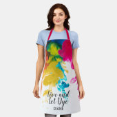 Farbton, lebend und Gelassen - wirbelnde Farbstoff Schürze (Getragen)