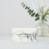 Farbton Ombre Lila grüne Farbe Visitenkarte (Stehend Vorderseite)