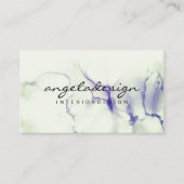 Farbton Ombre Lila grüne Farbe Visitenkarte (Vorderseite)