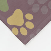 Farbton Paw Prints Fleecedecke (Ecke)