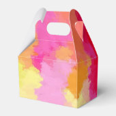 Farbton Rosa, Orange und Gelb Geschenkschachtel (Rückseite)