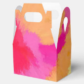 Farbton Rosa, Orange und Gelb Geschenkschachtel (Geöffnet)