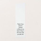 Farbton-Schildkröte-Parkstreich-Karte Visitenkarten (Innenseite Aufgefaltet)