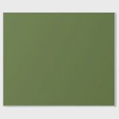 Farbton schlicht Olive Green Geschenkpapier (Flach)