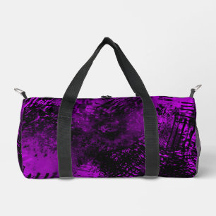 Farbton-Spritzer-Schlagwirkung Lila und schwarz Duffle Bag