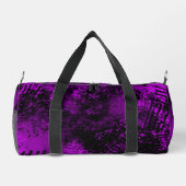 Farbton-Spritzer-Schlagwirkung Lila und schwarz Duffle Bag (Rückseite)