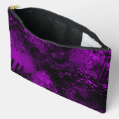 Farbton-Spritzer-Schlagwirkung Lila und schwarz Zubehörtasche (Offen)
