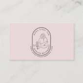 Farbton Tan Minimaler Körperhautpflege Rosa Visitenkarte (Vorderseite)