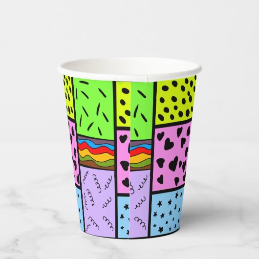 Farbton und Muster Pappbecher (Rechts)