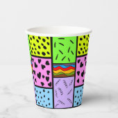 Farbton und Muster Pappbecher (Vorderseite)