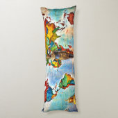 Farbton World Map Kissen (Rückseite (Vertikal))