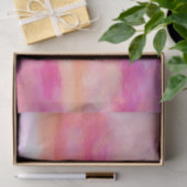 Farbtöne abstrakter Kunstmalerei in Rosa Seidenpapier (Geschenk)