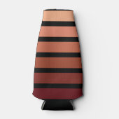 Farbtöne auf schwarzen Streifen Flaschenkühler (Vorderseite)